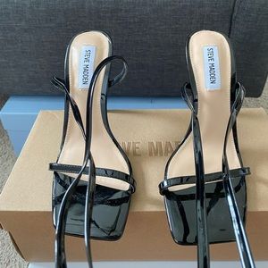 Patent Leather tie up Sandals